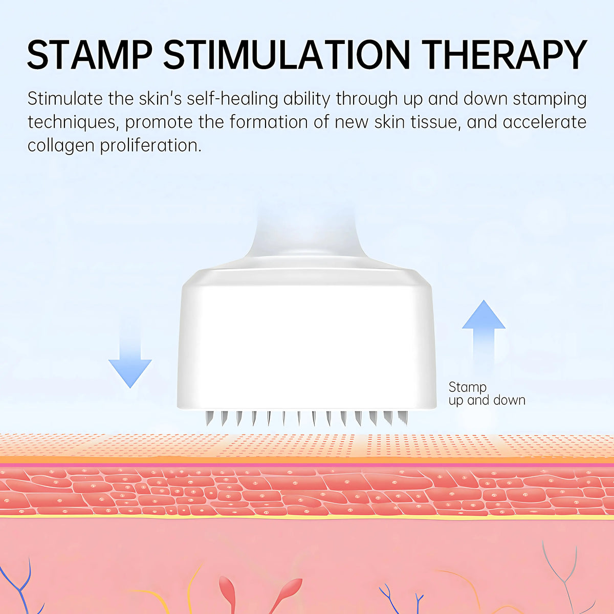 Titanium Derma Stamp 0.25mm for Skin Care, Ergonomic, for Beginners