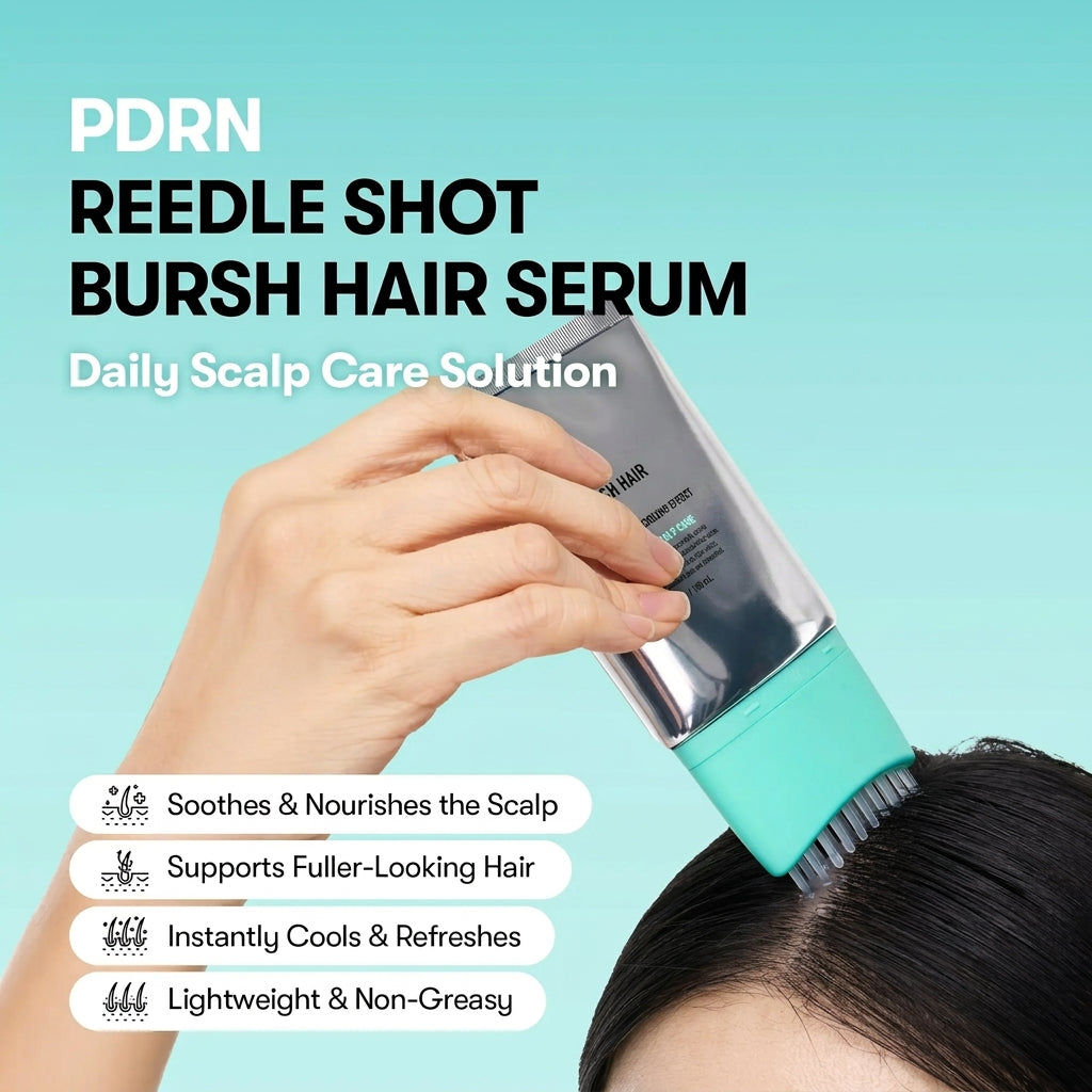 PDRN Reedle Shot Hair Brush Serum with Caffeine for Fuller-Looking Hair