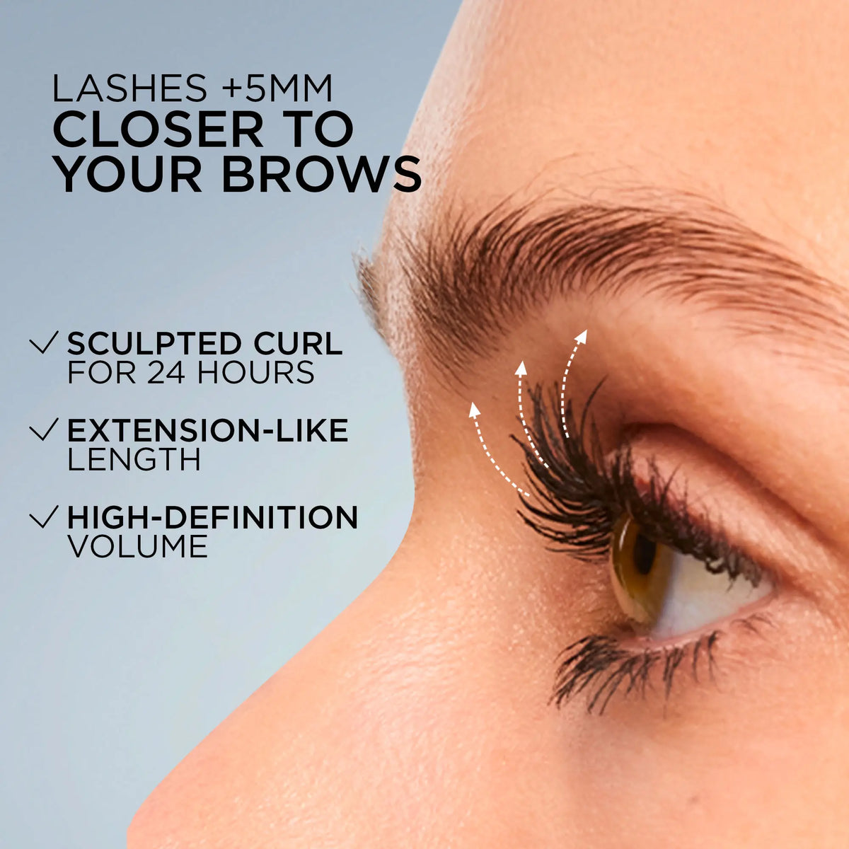 Extensionist Mascara, Lengthen and Curl Lashes, 24H Longwear Volume