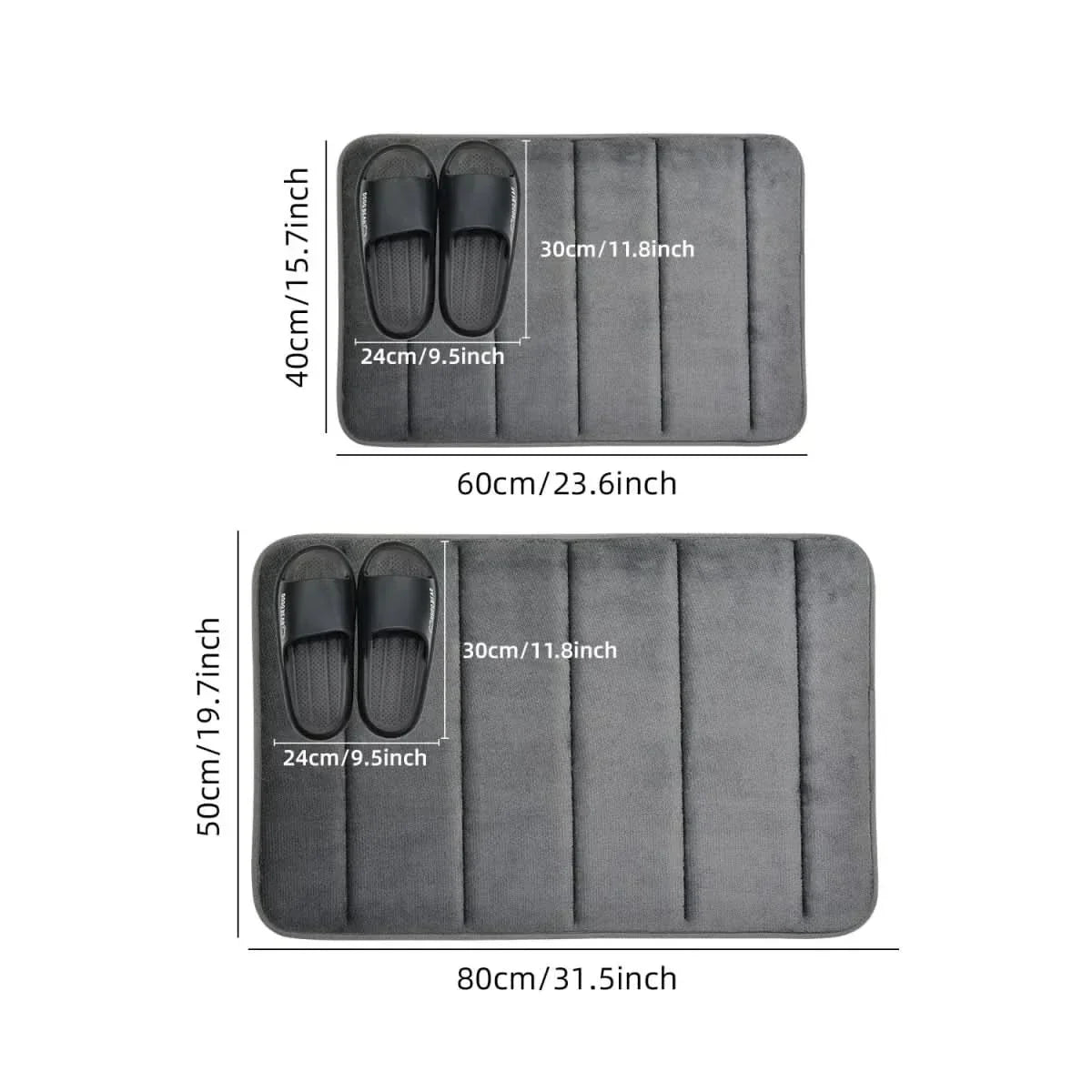 CORAL VELVET MAT – Soft Bathroom Mat with Non-Slip Design for Comfort & Safety