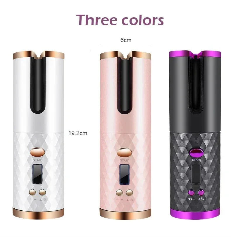 CURLMASTER – Wireless Automatic Curling Iron for Effortless Curls Anywhere