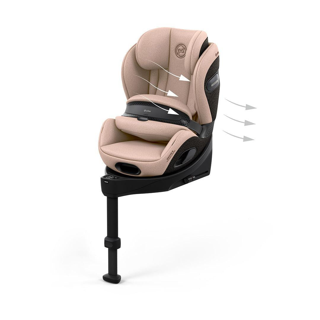 CYBEX Anoris S Comfort Car Seat with Airbag - Cozy Beige