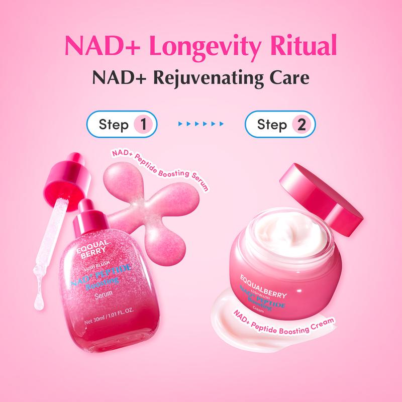 Hydrating Face Serum, Cream and Toner Collection – NAD Peptide, Vitamin, Bakuchiol and PDRN Options