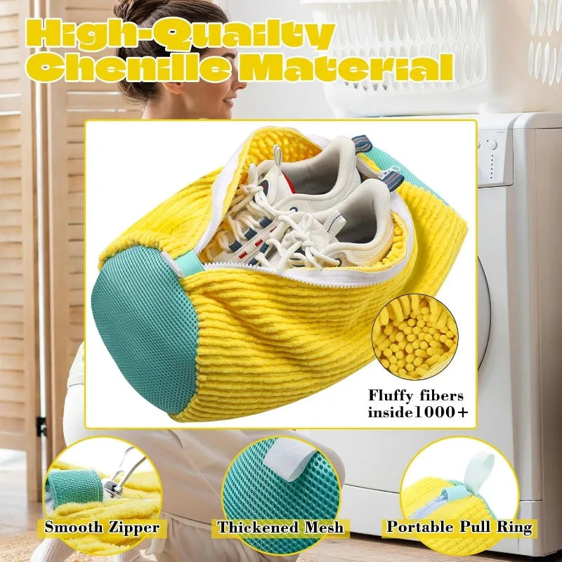 2Pcs Shoes Washing Bag for Laundry