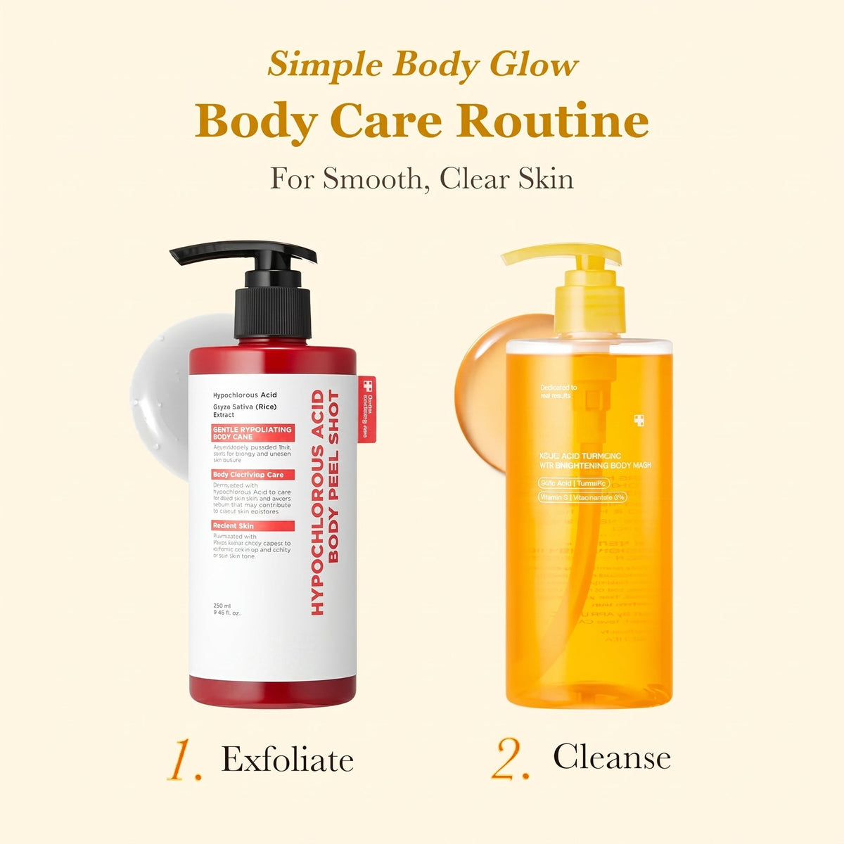 Smooth & Clear Body Care Duo with Kojic Acid and Turmeric for Glow