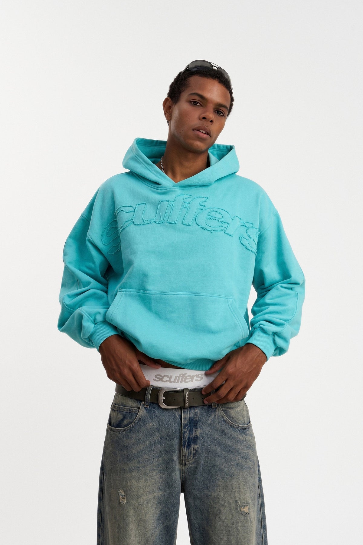 Unisex Raw Hem Hoodie