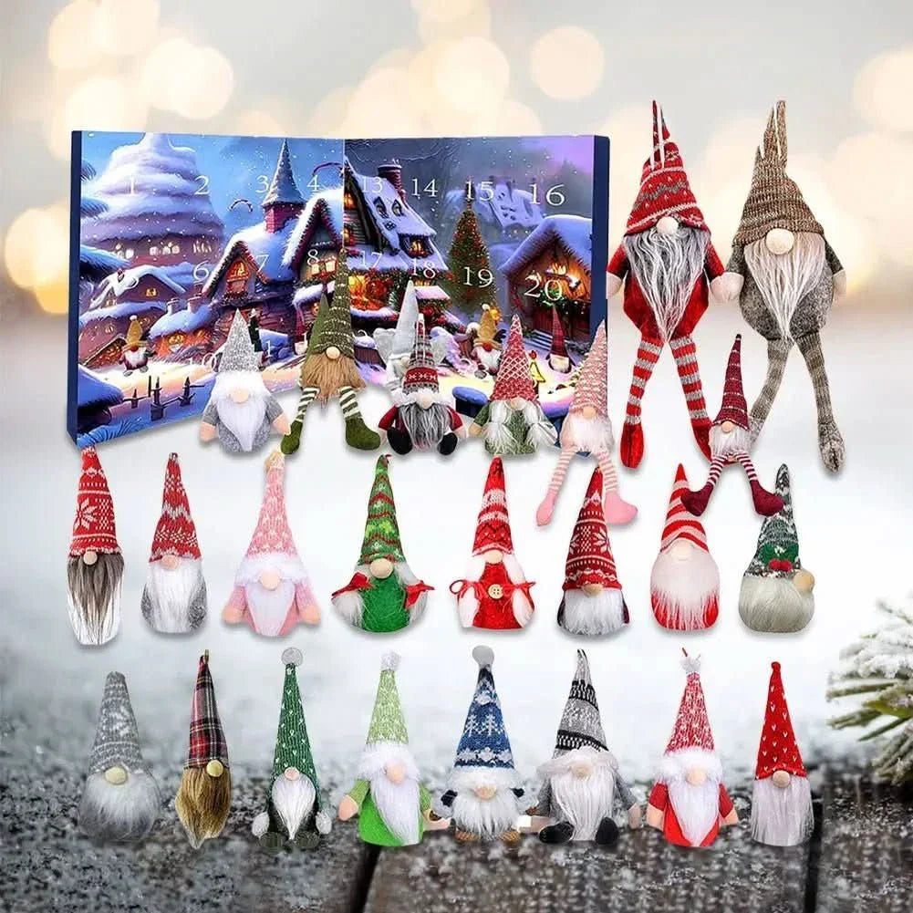 GNOMELYN 2025 – Whimsical Gnome Advent Calendar with 24 Handmade Figures
