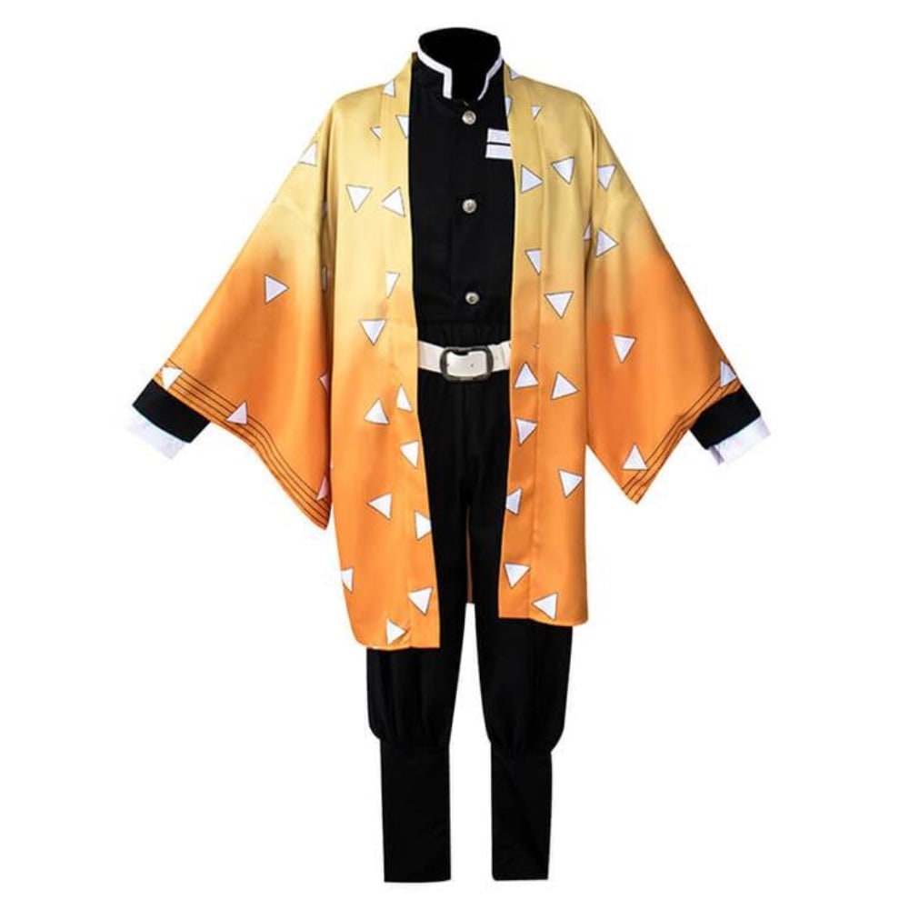Halloween Anime Cosplay Costume and Outfits with Haori Jacket Checkered Pattern