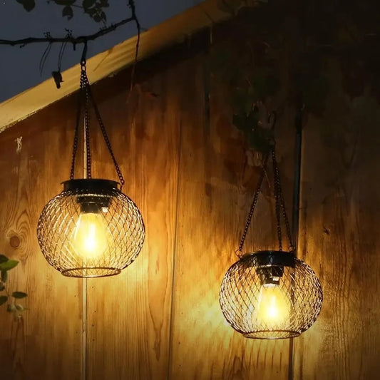 Halloween Solar Hanging Lantern with Outdoor Decorative LED Light for Patio