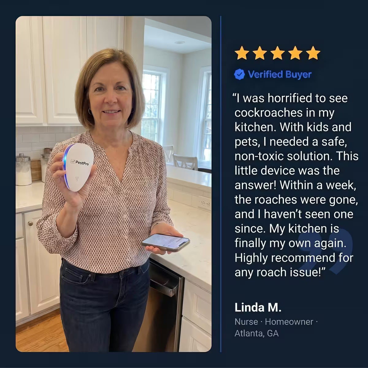 Plug-In Ultrasonic Pest Repeller – Chemical-Free Variable Frequency Indoor Pest Deterrent