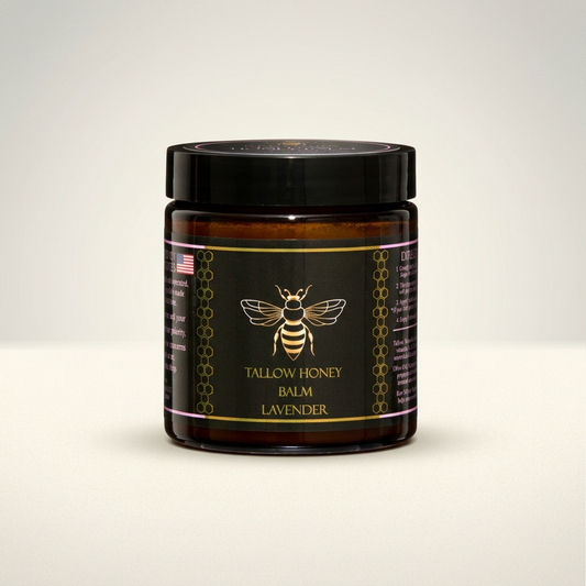 Tallow Honey Balm for Dry Skin with Honey for Dry Patches, Rough Texture & Body Care