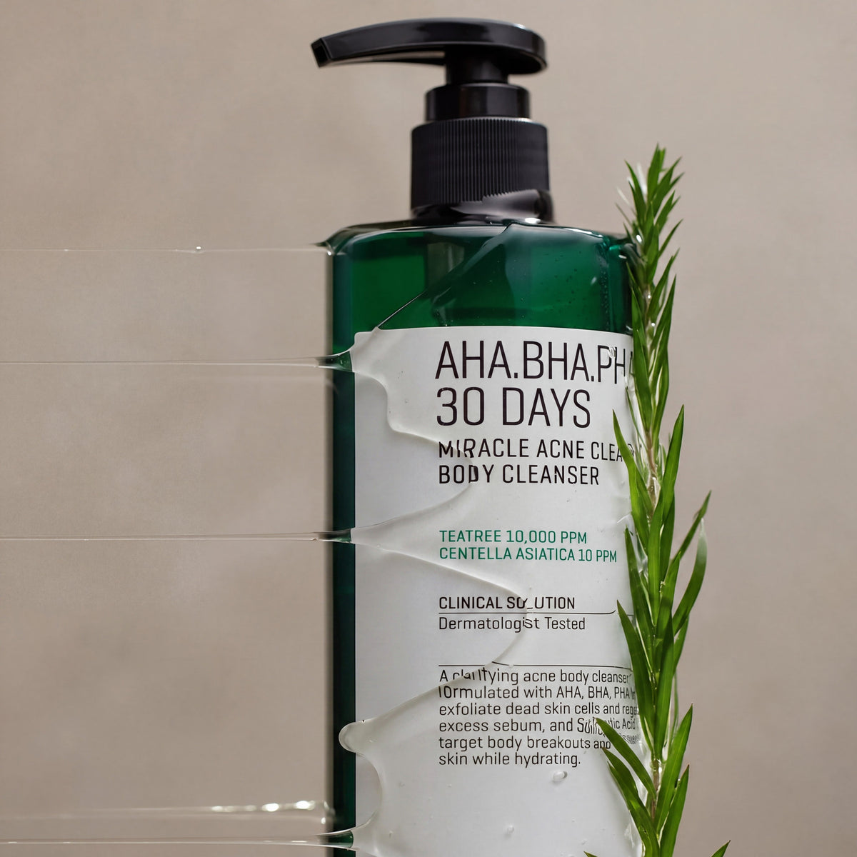 AHA-BHA-PHA 30 Days Miracle Acne Body Cleanser with Tea Tree and Centella