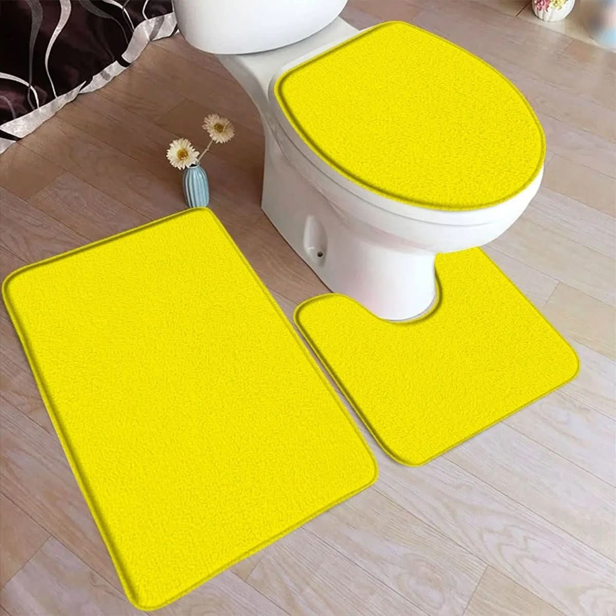 HydraMat – 3-Piece Non-Slip Bathroom Mat Set for Comfort & Safety