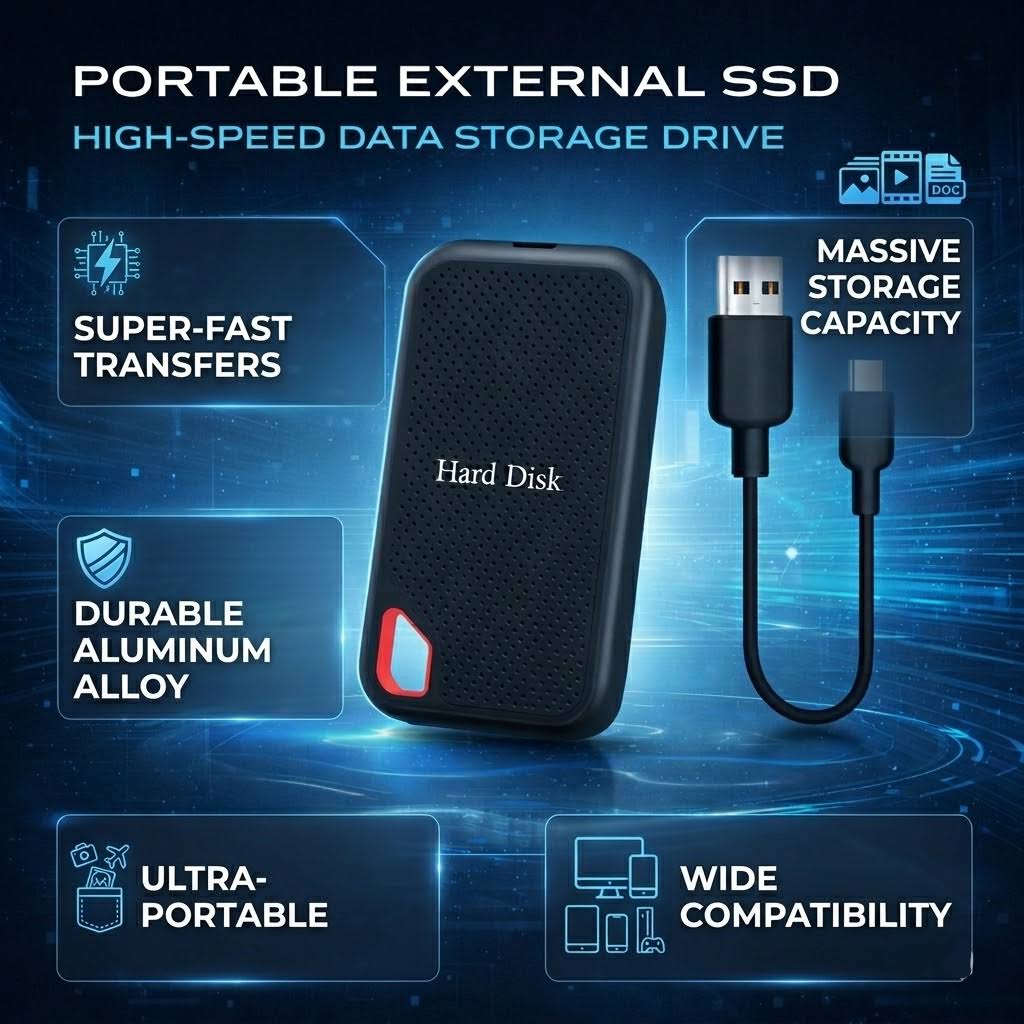 Portable SSD External Hard Drive