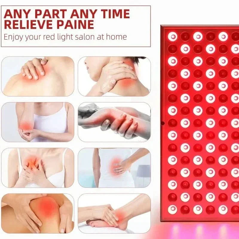 Infrared Light Therapy Panel – 225 LED Red & Near-Infrared – Skin Rejuvenation, Pain Relief & Relaxation for Home Use