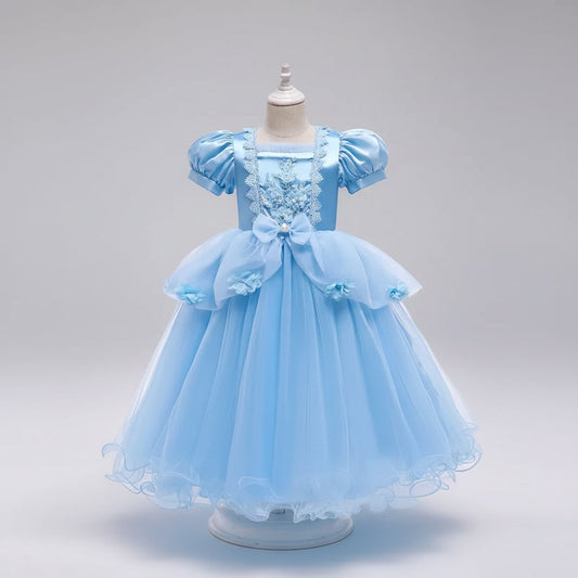 Kids' Halloween Princess Costume Dress with Tiara Wand and Accessories Set