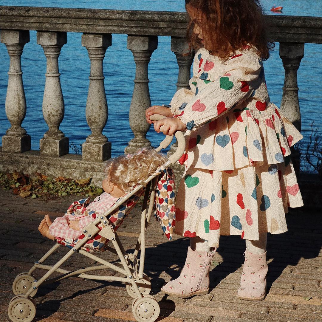 Konges Slojd Doll Stroller - Coeur Bisous