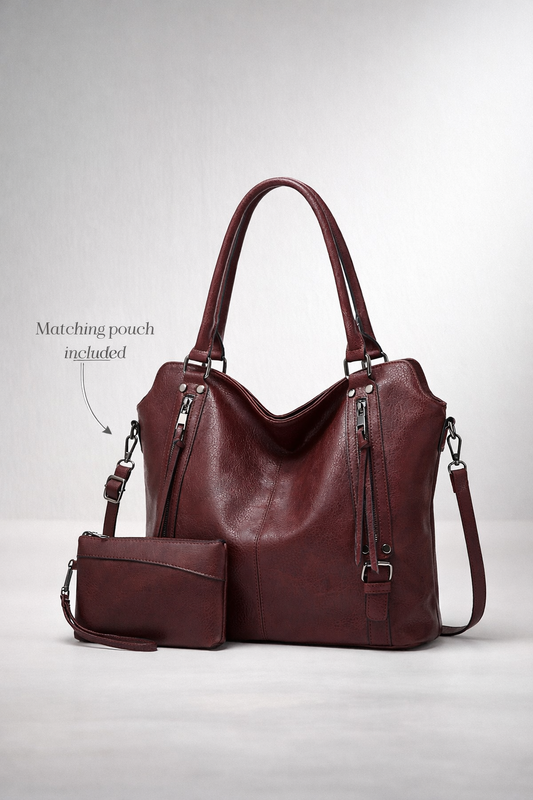large tote bag for school with zipper | Cuneo