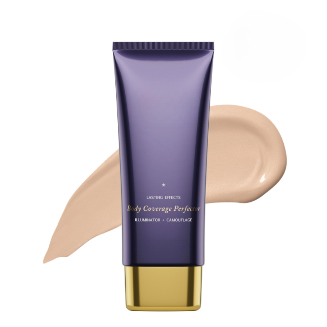 Body Coverage Perfector & Buffer Brush Set for Skin Tone & Scars