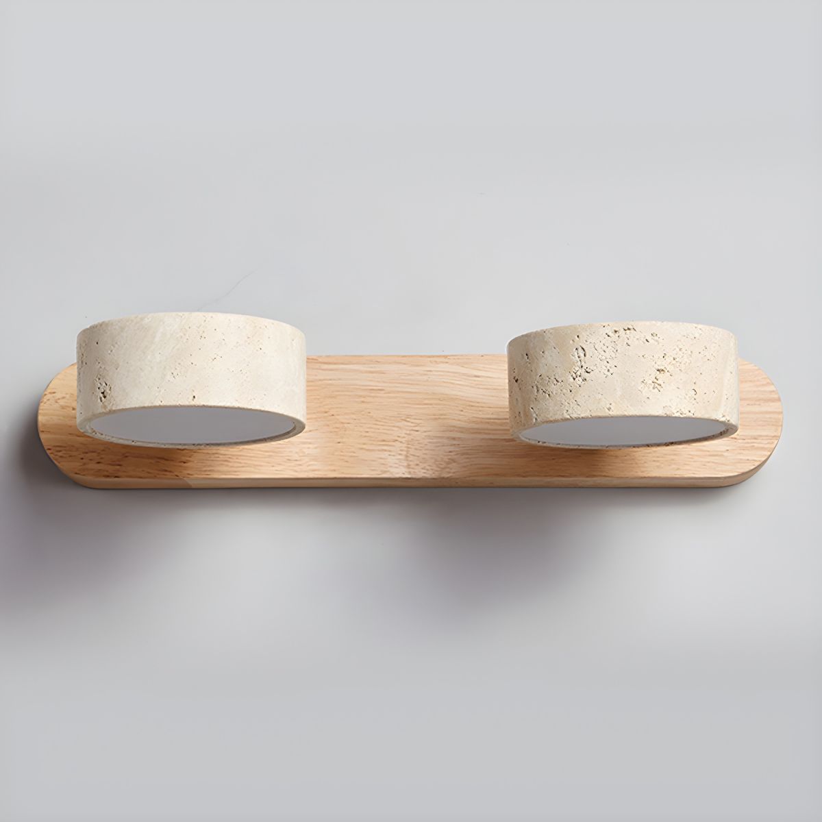 LUMÉNE – Travertine LED Wall Sconce for Architectural Luxury