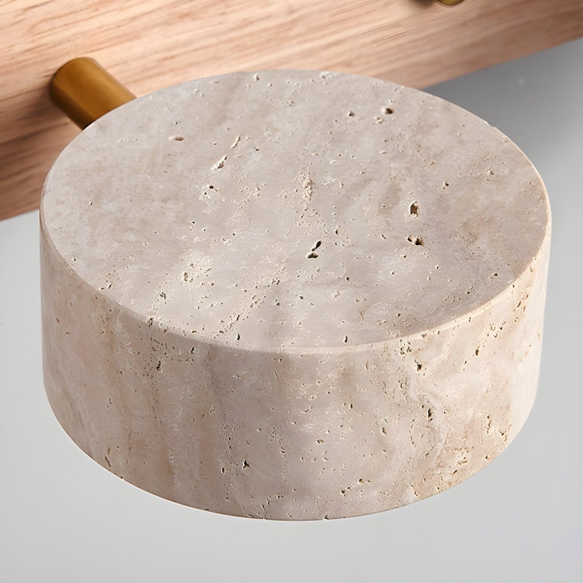 LUMÉNE – Travertine LED Wall Sconce for Architectural Luxury