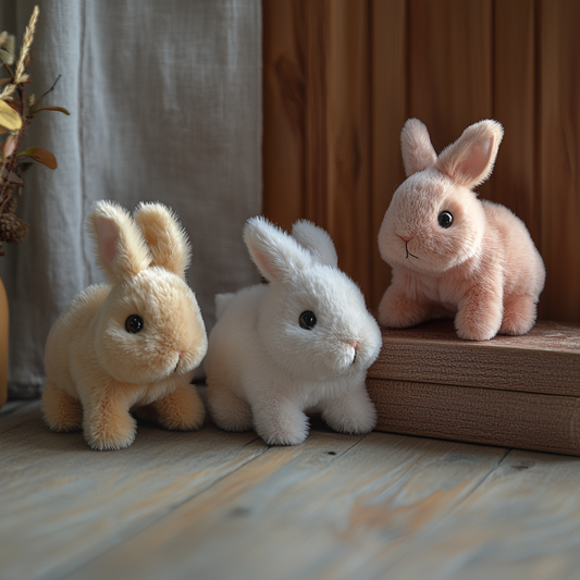 Realistic Bunny Plush Toy