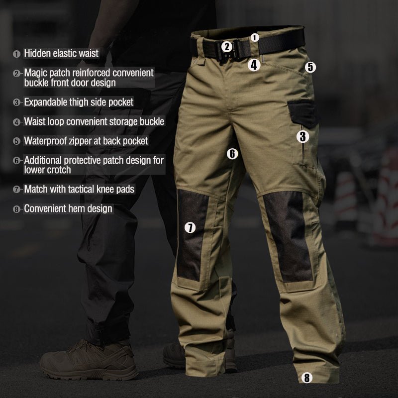 Men's Waterproof Ripstop Cargo Trousers