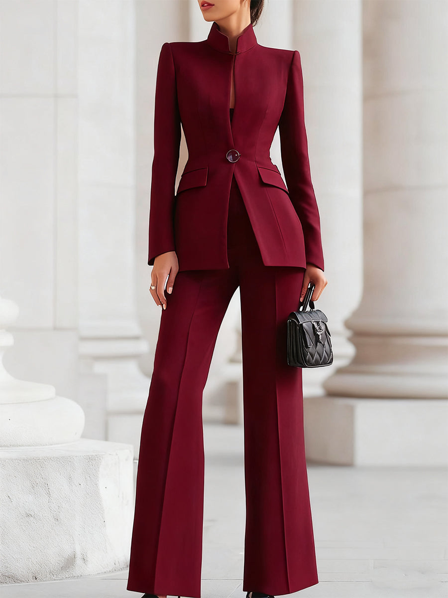 Women's Blazer & Trousers Suit Set