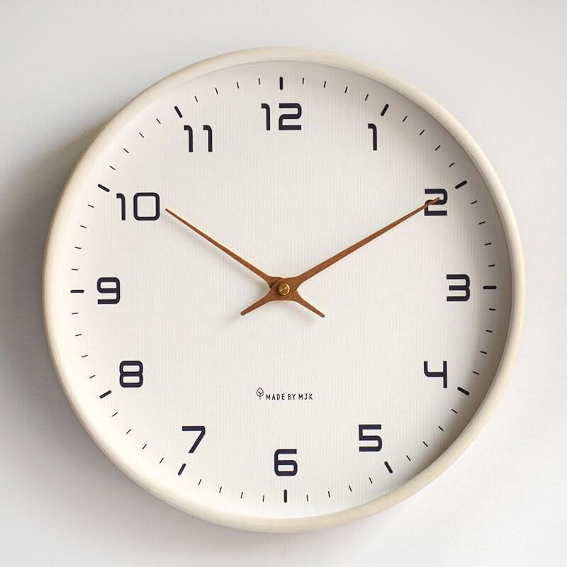 LUNDTIME – Silent Wooden Wall Clock with Scandinavian Design