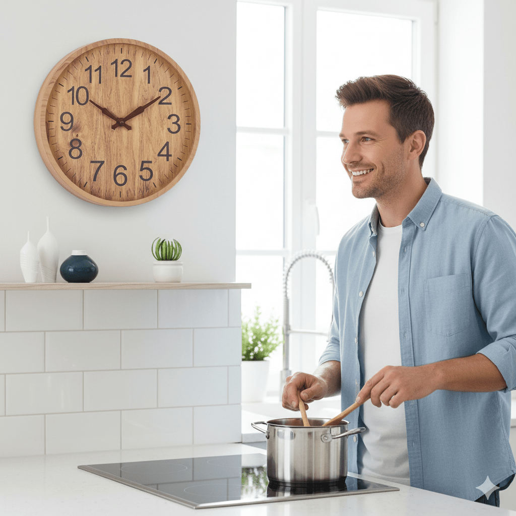OAKTICK – Silent Wooden Wall Clock with Natural Charm