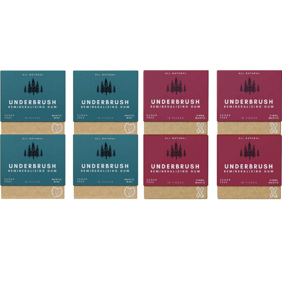 Underbrush Remineralizing Chewing Gum with Nano-Hydroxyapatite