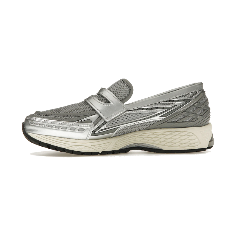1906L Metallic Silver Loafer Sneaker – Metallic Silver & Shadow Grey (Unisex)