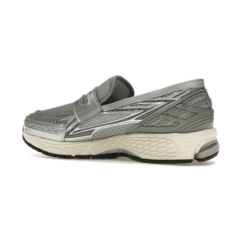 1906L Metallic Silver Loafer Sneaker – Metallic Silver & Shadow Grey (Unisex)