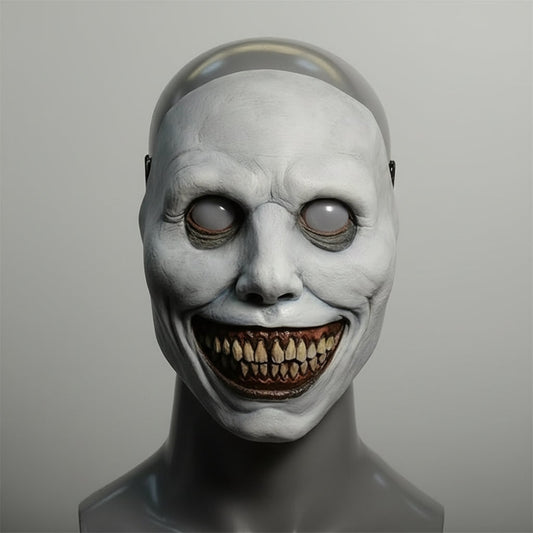 Scary Halloween Mask Creepy Latex Horror with LED and Adjustable Strap for Costume Party