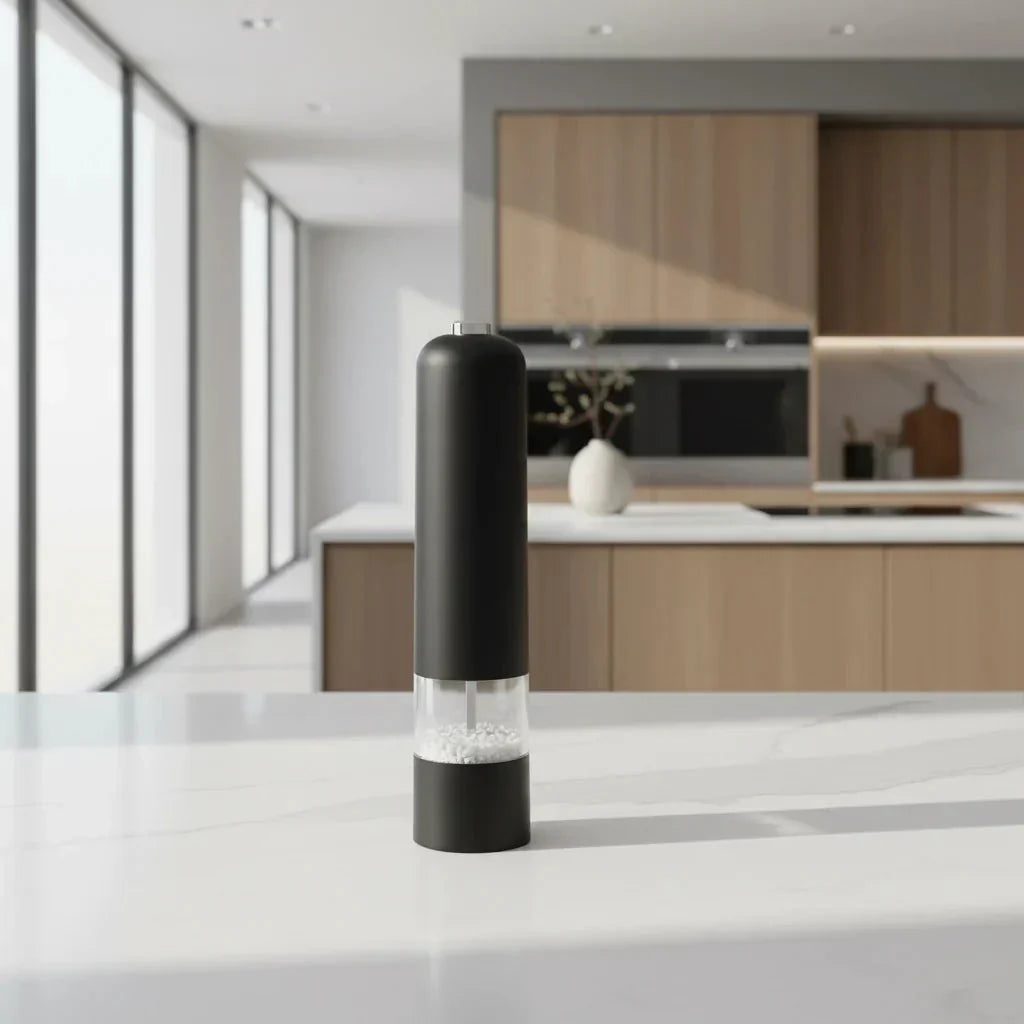 SPEEDSPICE – Electric Salt and Pepper Grinder Set with One-Handed Operation and Built-In Light