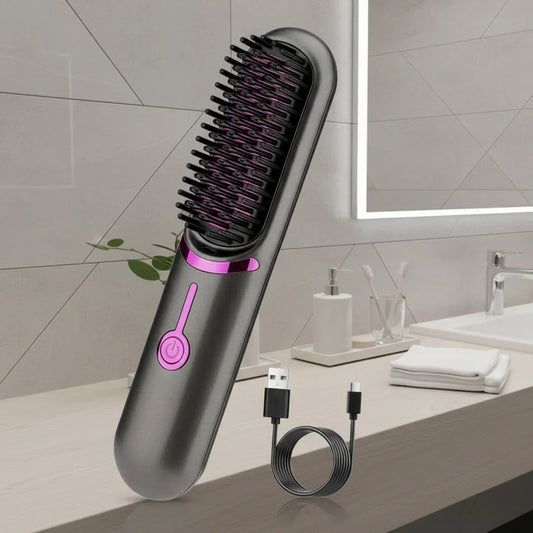 Tima Styler – Wireless Hair Straightening Brush for Smooth, Frizz-Free Styling