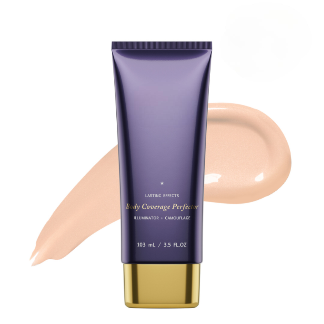 Body Coverage Perfector & Buffer Brush Set for Skin Tone & Scars