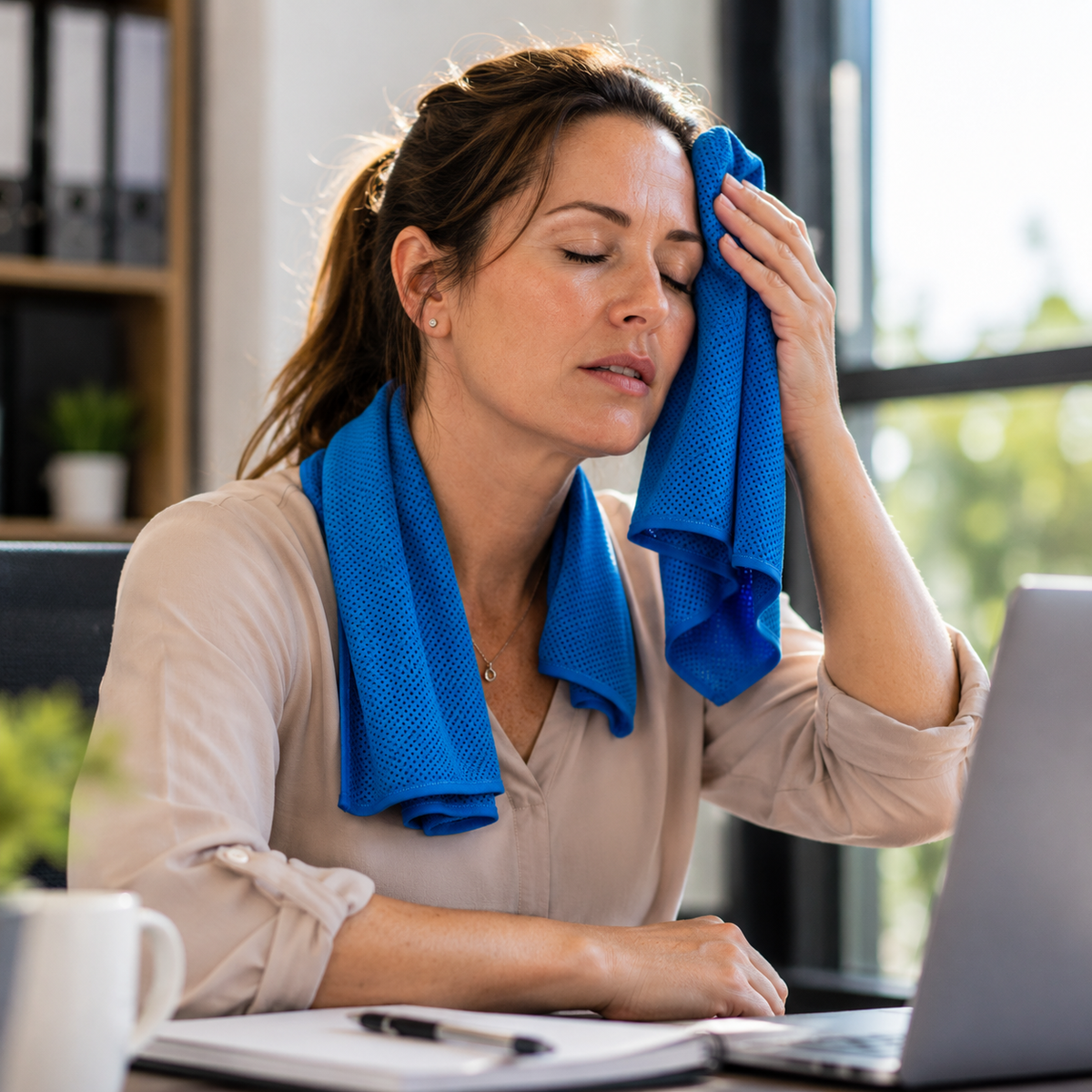 Blue Instant Cooling Towel