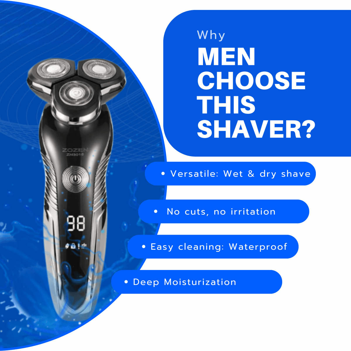 Z Series – Rechargeable Razor for a Perfect Shave Experience