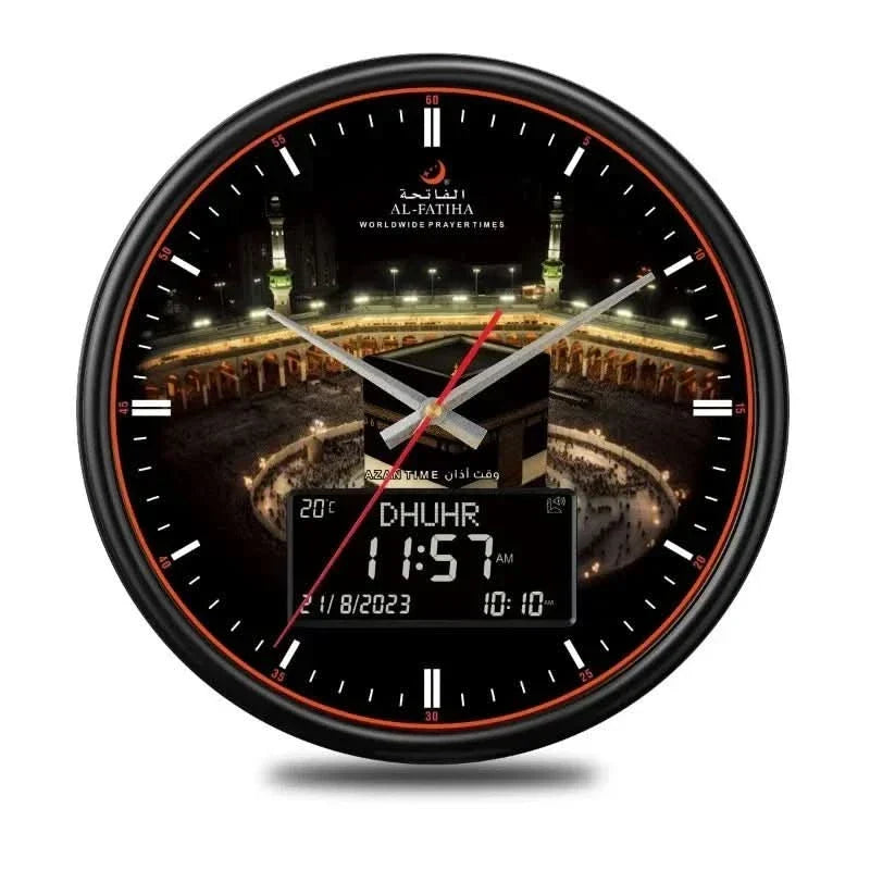 Zamora Time Prayer Clock – Automatic Global Prayer Times with Azan Alarm and Elegant Design